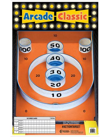 Action Target GSSKEE100 EntertainmentSkee-Ball Paper Hanging 23" x 35" Multi-Color 100 Per Box