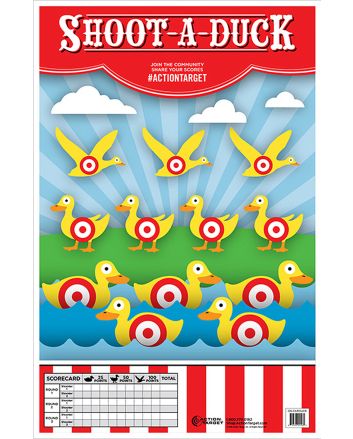 Action Target GSCARDUCK100 EntertainmentDucks Paper Hanging 23" x 35" Multi-Color 100 Per Box