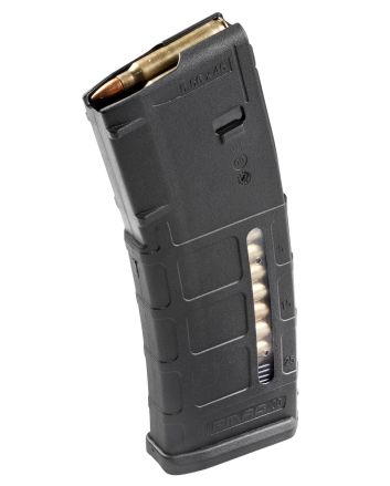 Magpul MAG570-BLK PMAG GEN M2 MOE 30rd Detachable w/Capacity Window 223 Rem/5.56x45mm NATO Fits AR-15/M16/M4 Black Polymer