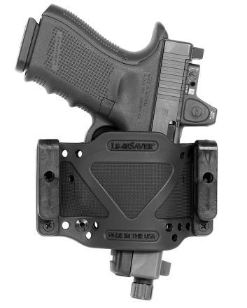 Limbsaver 12507 CrossTech Compact Leather IWB/OWB Black Polymer Belt Clip Ambidextrous