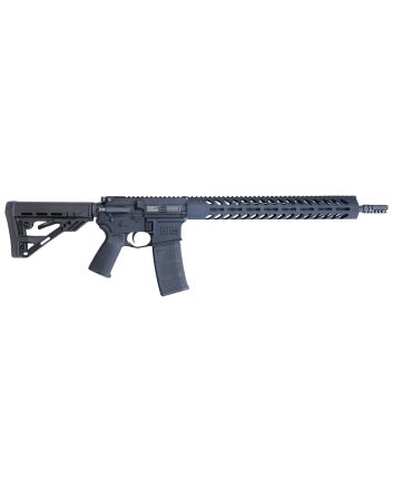 HM Defense HM15FMB556L Defender M5L5.56x45mm NATO Caliber with 16" Barrel, 30+1 Capacity, Black Hard Coat Anodized Metal Finish, Black Mil-Spec HM Stock &amp; Enhanced Polymer Grip Right Hand