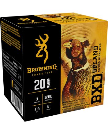 Browning Ammo B193512036 BXD Upland 20Gauge 3" 1 1/4oz 6Shot 25 Per Box/10 Case