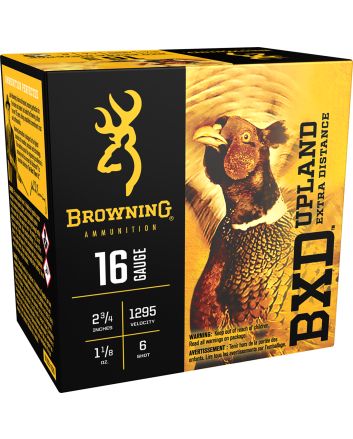 Browning Ammo B193511626 BXD Upland 16Gauge 2.75" 1 1/8oz 6Shot 25 Per Box/10 Case