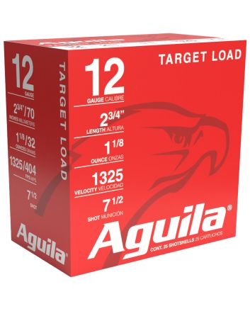 Aguila 1CHB1246 Sporting Clays High Velocity 12Gauge 2.75" 1 1/8oz 7.5Shot 25 Per Box/10 Case
