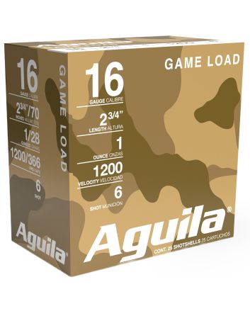 Aguila 1CHB1616 Birdshot Standard Velocity 16Gauge 2.75" 1oz 6Shot 25 Per Box/10 Case
