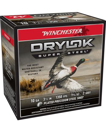 Winchester Ammo XSC102 Drylok Super Steel Magnum 10Gauge 3.50" 1 5/8oz 2Shot 25 Per Box/10 Case