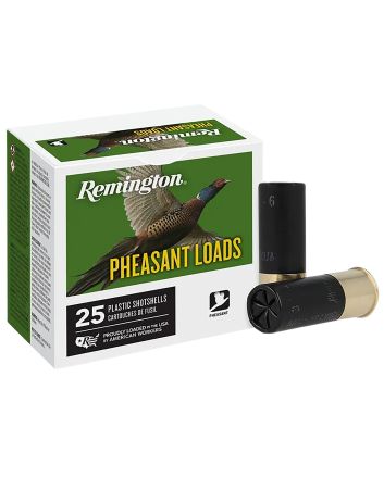 Remington Ammunition 20048 Pheasant12Gauge 2.75" 1 1/4oz 6Shot 25 Per Box/10 Case