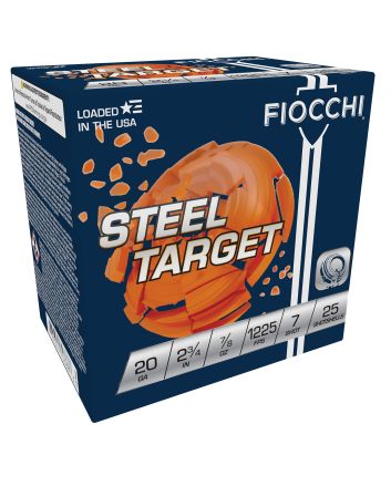 Fiocchi 20SLR7 Steel Target20Gauge 2.75" 7/8oz 7Shot 25 Per Box/10 Case