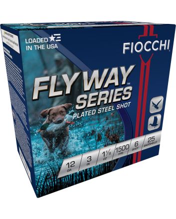 Fiocchi 123ST6 Flyway12Gauge 3" 1 1/8oz 6Shot 25 Per Box/10 Case