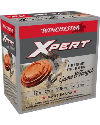 Winchester Ammo WE12GT7 Super X Xpert High Velocity 12Gauge 2.75" 1oz 7Shot 25 Per Box/10 Case