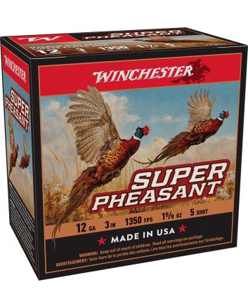 Winchester Ammo X123PH5 Super Pheasant Magnum High Brass 12Gauge 3" 1 5/8oz 5Shot 25 Per Box/10 Case