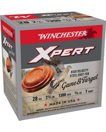 Winchester Ammo WE28GT7 Super X Xpert High Velocity 28Gauge 2.75" 5/8oz 7Shot 25 Per Box/10 Case