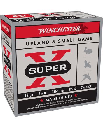 Winchester Ammo XU12H7 Super X Heavy Game Load 12Gauge 2.75" 1 1/8oz 7.5Shot 25 Per Box/10 Case