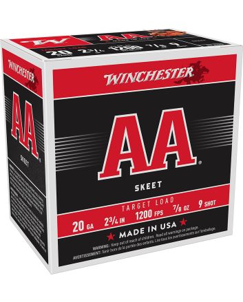 Winchester Ammo AA209 AA20Gauge 2.75" 7/8oz 9Shot 25 Per Box/10 Case