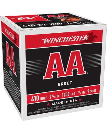 Winchester Ammo AA419 AA410Gauge 2.50" 1/2oz 9Shot 25 Per Box/10 Case