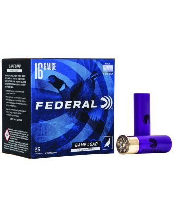 Federal H16375 Game-Shok High Brass 16Gauge 2.75" 1 1/8oz 7.5Shot 25 Per Box/10 Case