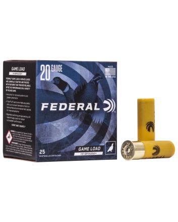 Federal H2044 Game-Shok High Brass 20Gauge 2.75" 1oz 4Shot 25 Per Box/10 Case