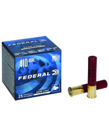 Federal H4126 Game-Shok High Brass 410 Gauge 2.50" 1/2oz 6Shot 25 Per Box/10 Case