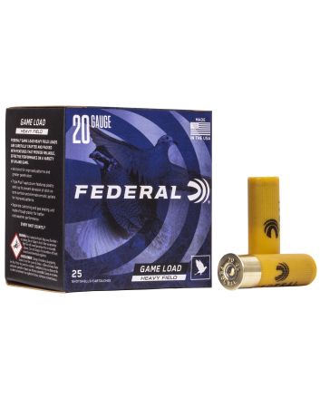 Federal H20275 Game-Shok Heavy Field 20Gauge 2.75" 1oz 7.5Shot 25 Per Box/10 Case