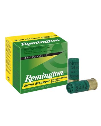 Remington Ammunition 26676 Nitro Magnum12Gauge 2.75" 1 1/2oz 2Shot 25 Per Box/10 Case