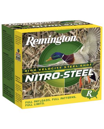 Remington Ammunition 20650 Nitro-Steel High Velocity 12Gauge 2.75" 1 1/4oz BBShot 25 Per Box/10 Case