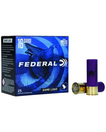 Federal H1606 Game-Shok Upland 16Gauge 2.75" 1oz 6Shot 25 Per Box/10 Case