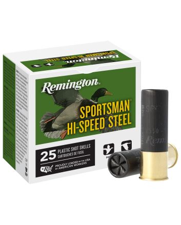 Remington Ammunition 20900 Sportsman Hi-Speed Steel 12Gauge 3" 1 3/8oz BBShot 25 Per Box/10 Case