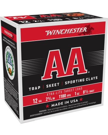 Winchester Ammo AAL1285 AA Xtra-Lite 12Gauge 2.75" 1oz 8.5Shot 25 Per Box/10 Case