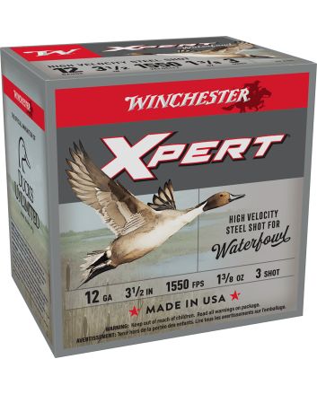 Winchester Ammo WEX12L3 Super X Xpert High Velocity 12Gauge 3.50" 1 3/8oz 3Shot 25 Per Box/10 Case