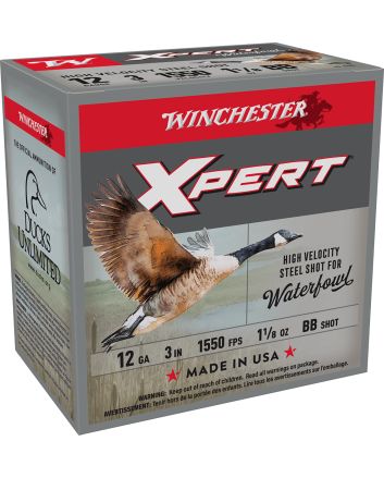 Winchester Ammo WEX123BB Super X Xpert High Velocity 12Gauge 3" 1 1/8oz BBShot 25 Per Box/10 Case