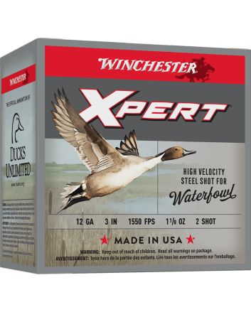 Winchester Ammo WEX1232 Super X Xpert High Velocity 12Gauge 3" 1 1/8oz 2Shot 25 Per Box/10 Case