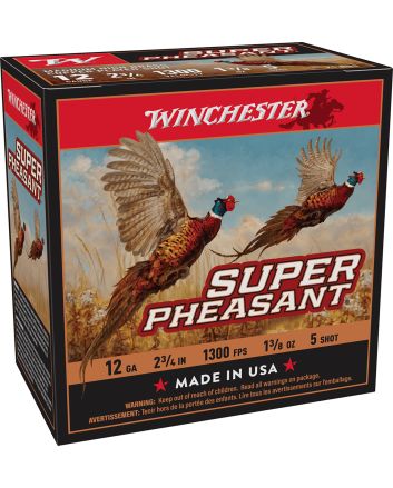 Winchester Ammo X12PH5 Super Pheasant Magnum High 12Gauge 2.75" 1 3/8oz 5Shot 25 Per Box/10 Case