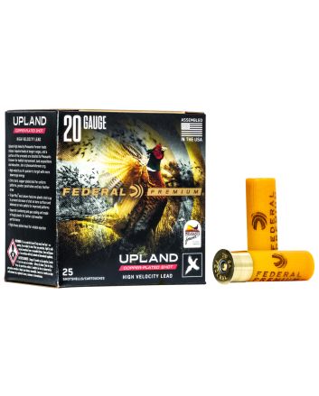 Federal PF2044 Premium Wing-Shok Pheasant Forever High Velocity 20Gauge 2.75" 1oz 4Shot 25 Per Box/10 Case