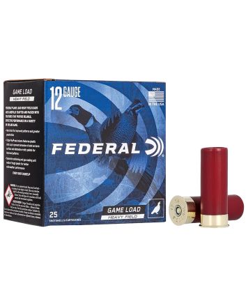 Federal H1254 Game-Shok Heavy Field 12Gauge 2.75" 1 1/4oz 4Shot 25 Per Box/10 Case