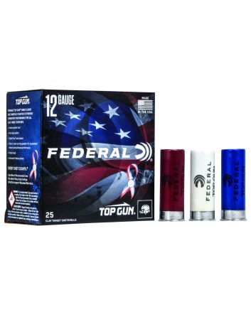 Federal TGL12US8 Top Gun Special Edition Red, White &amp; Blue 12Gauge 2.75" 1 1/8oz 8Shot 25 Per Box/10 Case