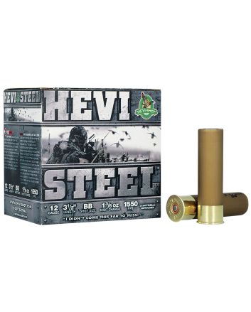 HEVI-Shot HS65088 HEVI-Steel12Gauge 3.50" 1 3/8oz BBShot 25 Per Box/10 Case