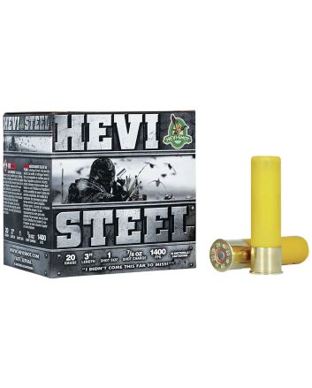 HEVI-Shot HS62001 HEVI-Steel20Gauge 3" 7/8oz 1Shot 25 Per Box/10 Case