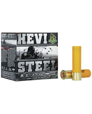 HEVI-Shot HS62002 HEVI-Steel20Gauge 3" 7/8oz 2Shot 25 Per Box/10 Case