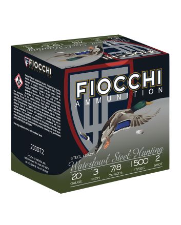 Fiocchi 203ST2 Flyway20Gauge 3" 7/8oz 2Shot 25 Per Box/10 Case