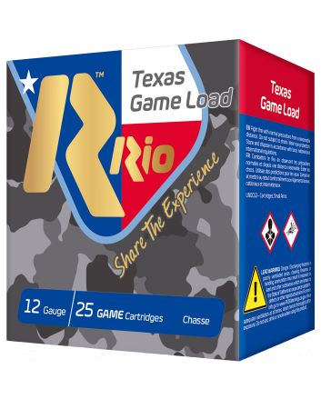 Rio Ammunition TGHV3675TX Texas Game Load High Velocity 12Gauge 2.75" 1 1/4oz 7.5Shot 25 Per Box/10 Case
