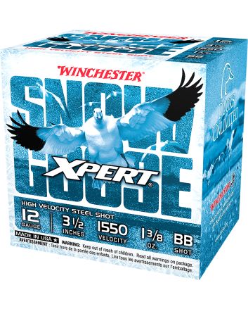 Winchester Ammo WXS12LBB Xpert Snow Goose High Velocity 12Gauge 3.50" 1 3/8oz BBShot 25 Per Box/10 Case