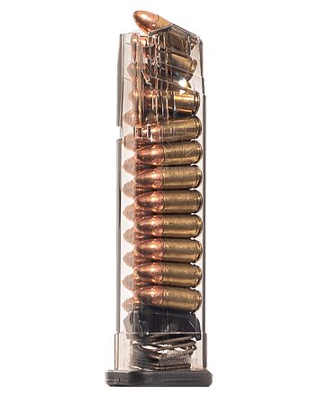 ETS Group SG932021 Pistol MagsClear Detachable 21rd 9mm Luger for Sig P320