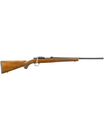 Ruger 7222 77/1717 WSM 6+1 20" Threaded Barrel, Blued Alloy Steel, Integral Scope Mount On A Solid Steel Receiver, American Walnut Stock