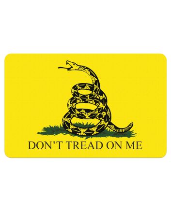 TekMat TEKR17GADSDEN Gadsden Flag Cleaning Mat Black/Yellow Rubber 11"x17" Snake/"Don't Tread On Me"