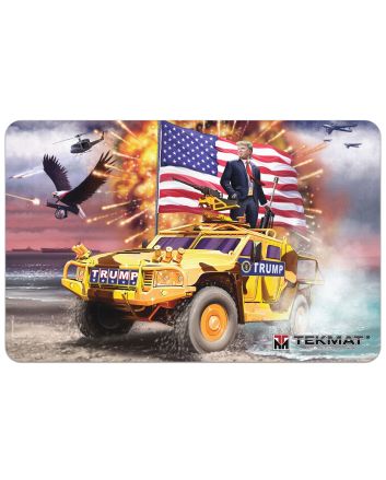 TekMat TEKR17TRUMP Trump Cleaning Mat Multi-Color Rubber 11"x17" Trump Freedom Portrait