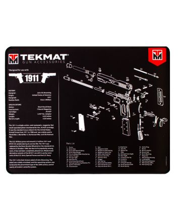TekMat TEKR201911Ultra 20 Cleaning Mat Black/White Rubber 15"x20" 1911 Parts Diagram