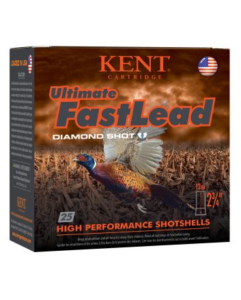 Kent Cartridge K122UFL404 Ultimate Fast Lead 12Gauge 2.75" 1 3/8oz 4Shot 25 Per Box/10 Case