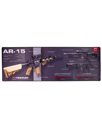 TekMat TEKR44AR15WPD AR-15 Ultra 44 Cleaning Mat Multi-Color Rubber 15"x44" AR-15 Weapons Platform