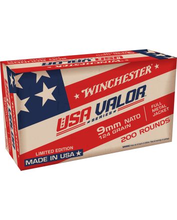 Winchester Ammo USA9NATO USA Value Pack 9mmLuger 124gr Full Metal Jacket 150 Per Box/5 Case
