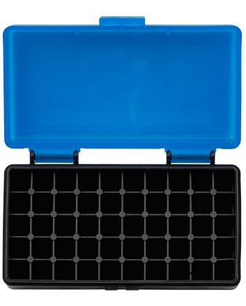 Berry's 53852 Ammo Box9mm/380ACP Blue/Black Polypropylene 50rd